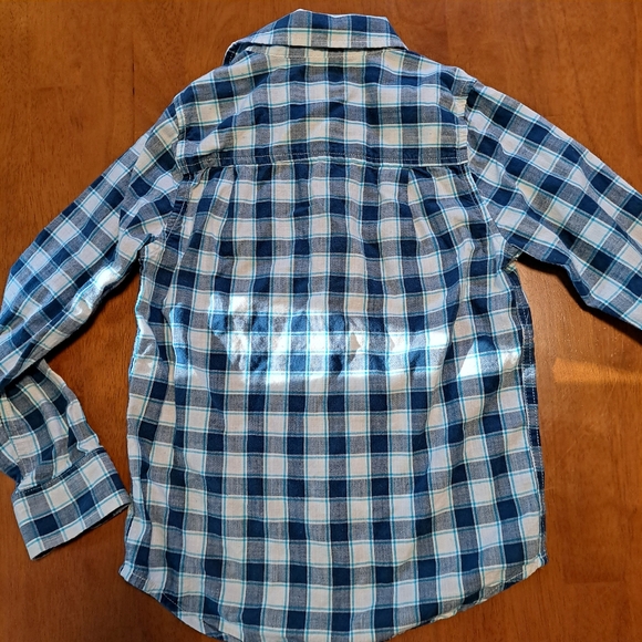 Boys Plaid Button Down Long Sleeve Size 5/6 *Same Day Shipping* - Picture 9 of 9